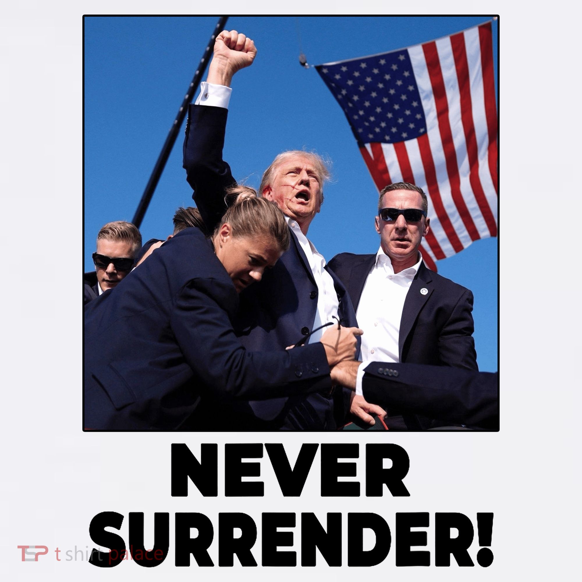 Never Surrender Trump Rally Shooting Donald Trump Statement Sweatshirt