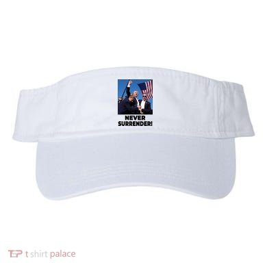 Never Surrender Trump Rally Shooting Donald Trump Statement Visor