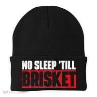 No Sleep Till Brisket Pitmaster BBQ Lover Smoker Grilling Beanie thumb 0
