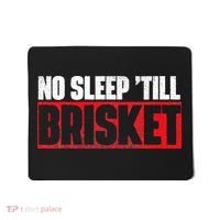 No Sleep Till Brisket Pitmaster BBQ Lover Smoker Grilling Mousepad thumb 0