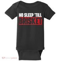 No Sleep Till Brisket Pitmaster BBQ Lover Smoker Grilling Baby Bodysuit thumb 0
