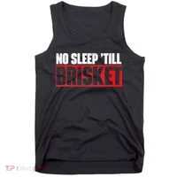 No Sleep Till Brisket Pitmaster BBQ Lover Smoker Grilling Tank Top thumb 0