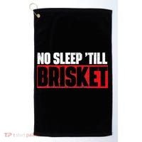 No Sleep Till Brisket Pitmaster BBQ Lover Smoker Grilling Golf Towel thumb 0