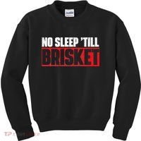 No Sleep Till Brisket Pitmaster BBQ Lover Smoker Grilling Kids Sweatshirt thumb 0
