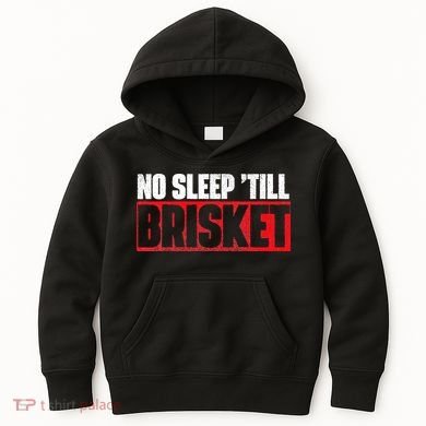 No Sleep Till Brisket Pitmaster BBQ Lover Smoker Grilling Kids Hoodie
