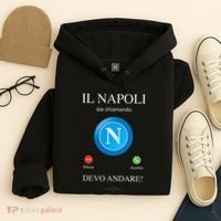 Napoli Soccer Team Is Calling Funny Phone Call Screen Team Hoodie thumb 4