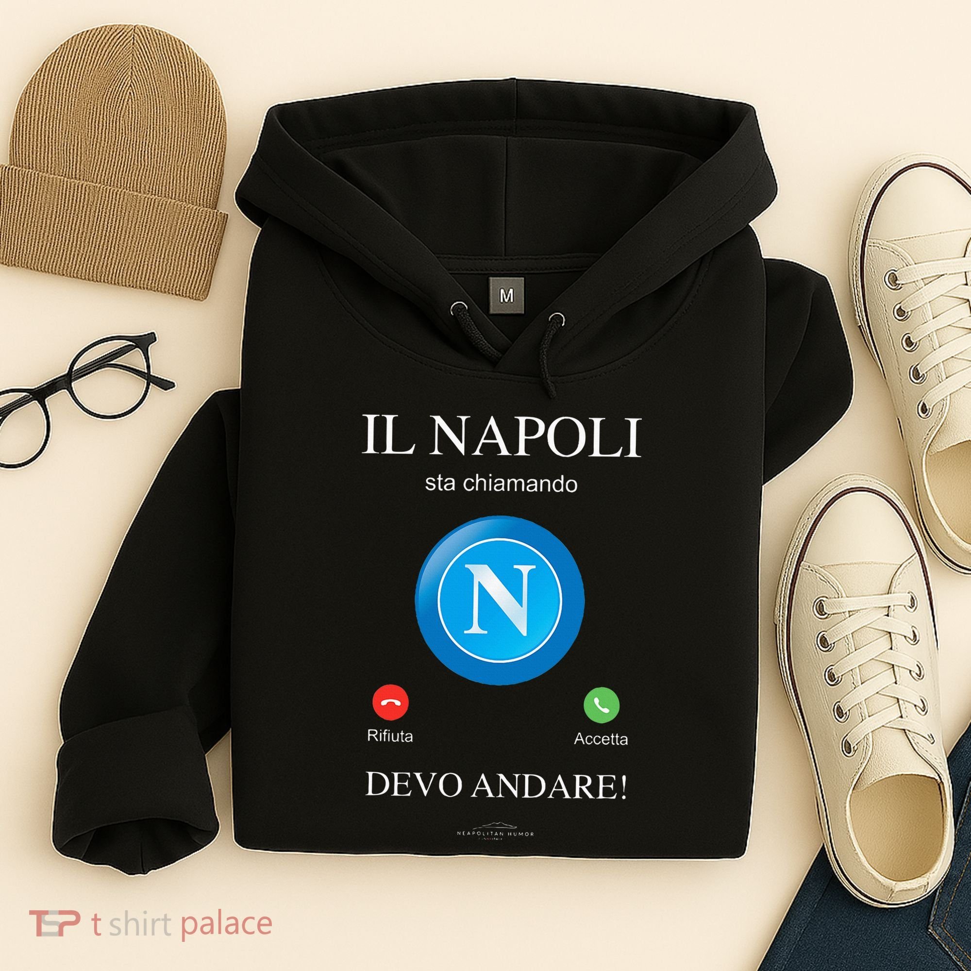 Napoli Soccer Team Is Calling Funny Phone Call Screen Team Hoodie