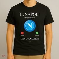 Napoli Soccer Team Is Calling Funny Phone Call Screen Team T-Shirt thumb 3