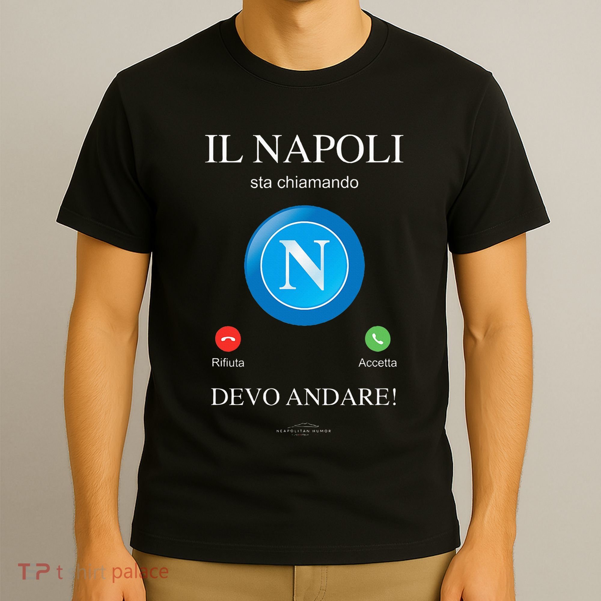 Napoli Soccer Team Is Calling Funny Phone Call Screen Team T-Shirt