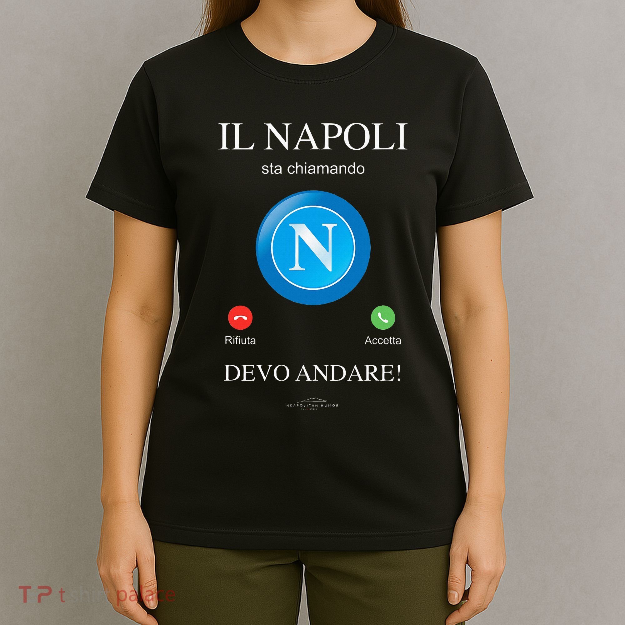 Napoli Soccer Team Is Calling Funny Phone Call Screen Team T-Shirt
