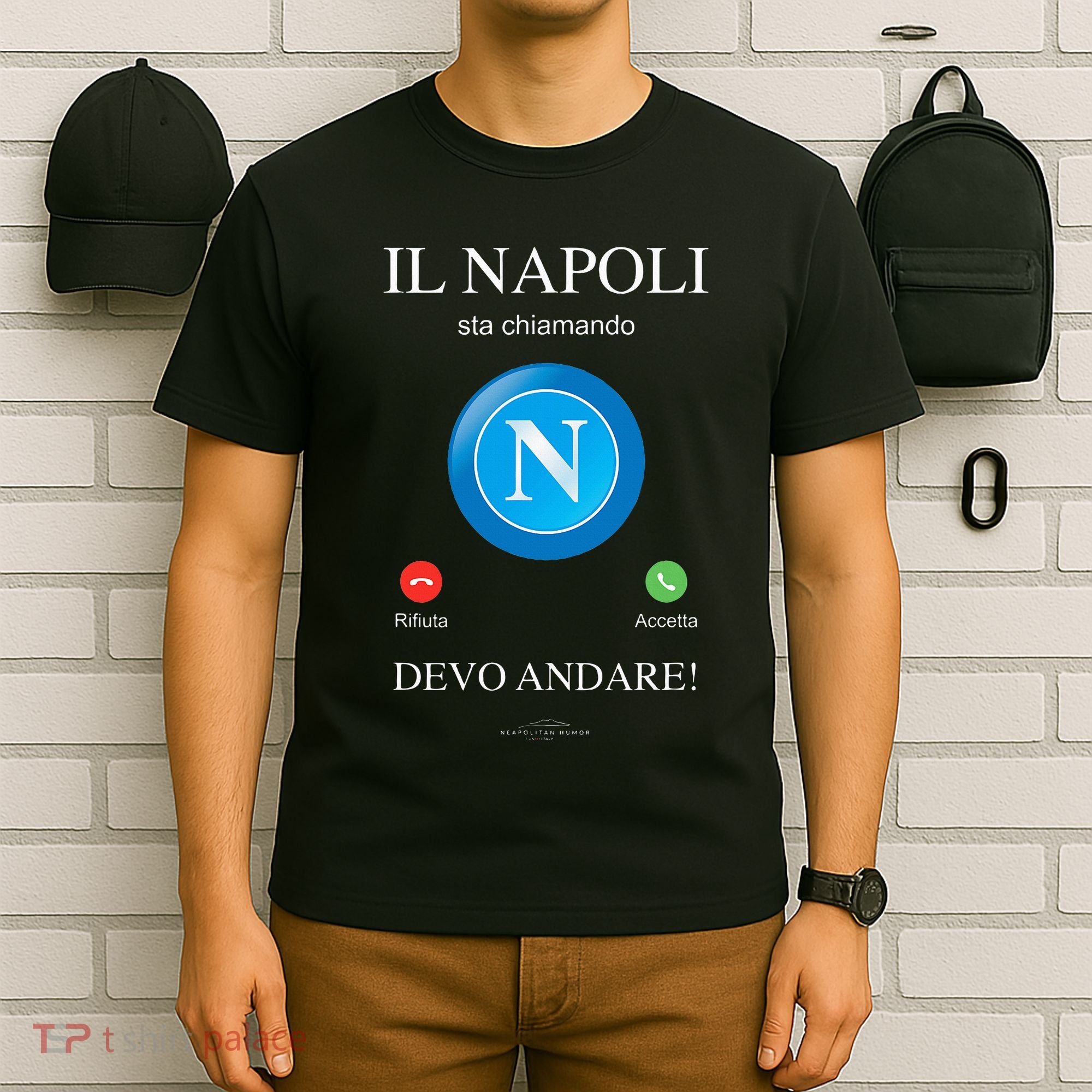 Napoli Soccer Team Is Calling Funny Phone Call Screen Team T-Shirt