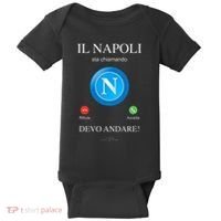Napoli Soccer Team Is Calling Funny Phone Call Screen Team Baby Bodysuit thumb 0