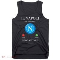 Napoli Soccer Team Is Calling Funny Phone Call Screen Team Tank Top thumb 0