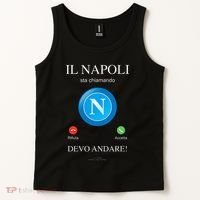Napoli Soccer Team Is Calling Funny Phone Call Screen Team Tank Top thumb 2