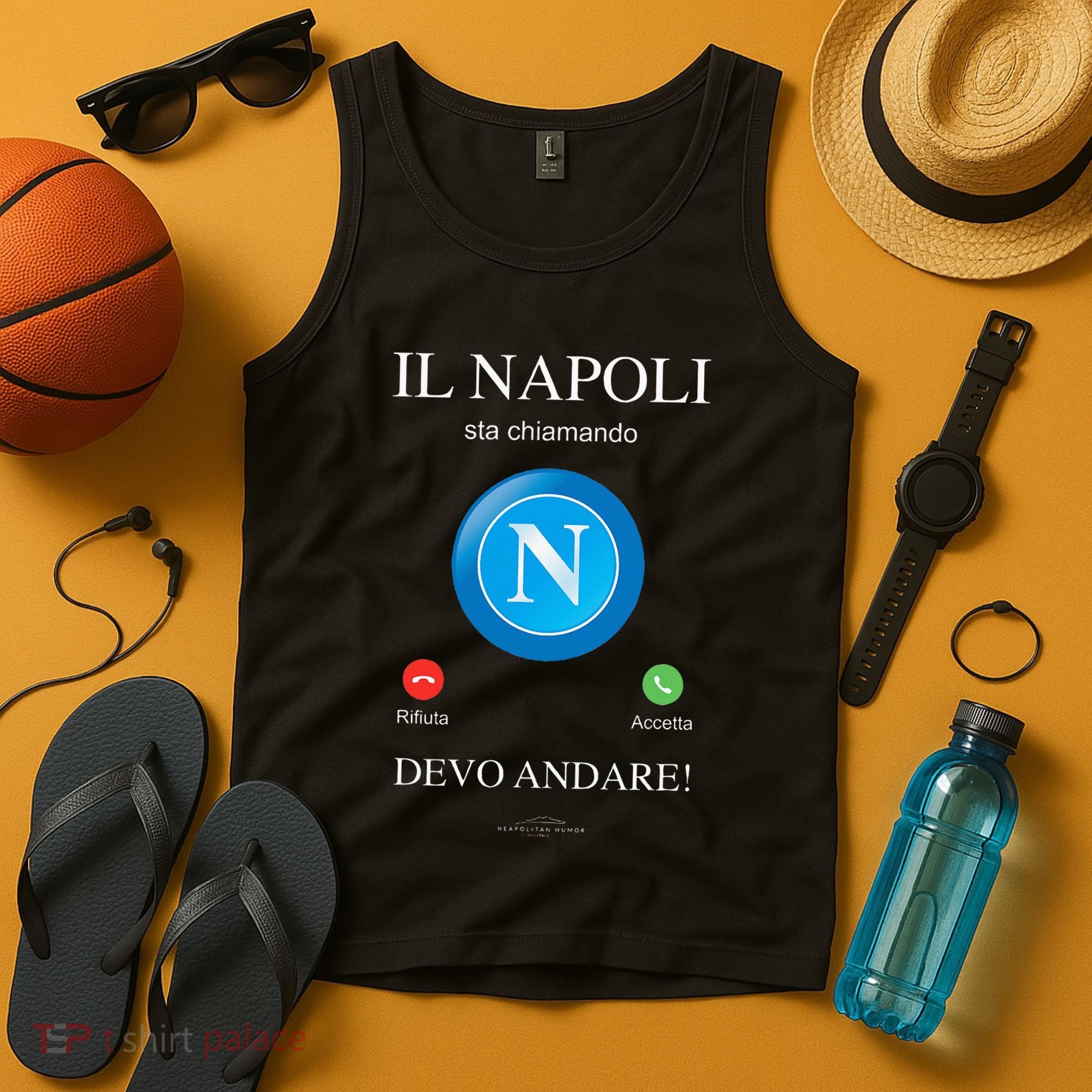Napoli Soccer Team Is Calling Funny Phone Call Screen Team Tank Top