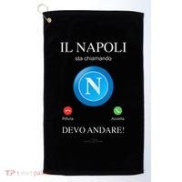 Napoli Soccer Team Is Calling Funny Phone Call Screen Team Golf Towel thumb 0