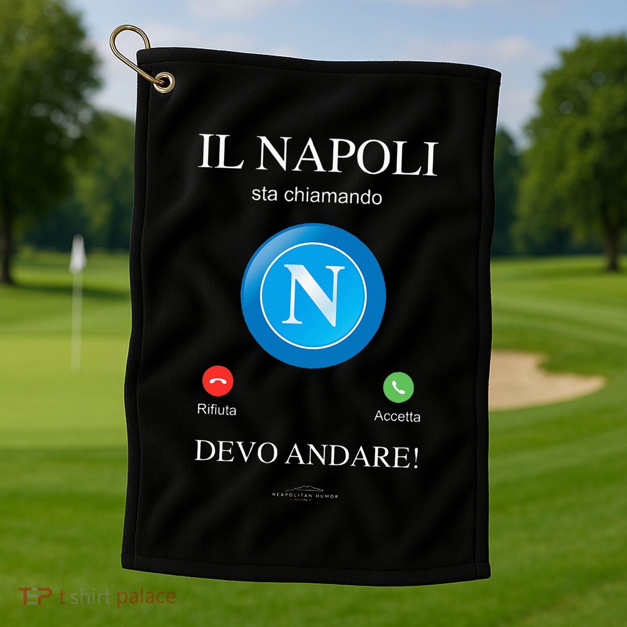 Napoli Soccer Team Is Calling Funny Phone Call Screen Team Golf Towel