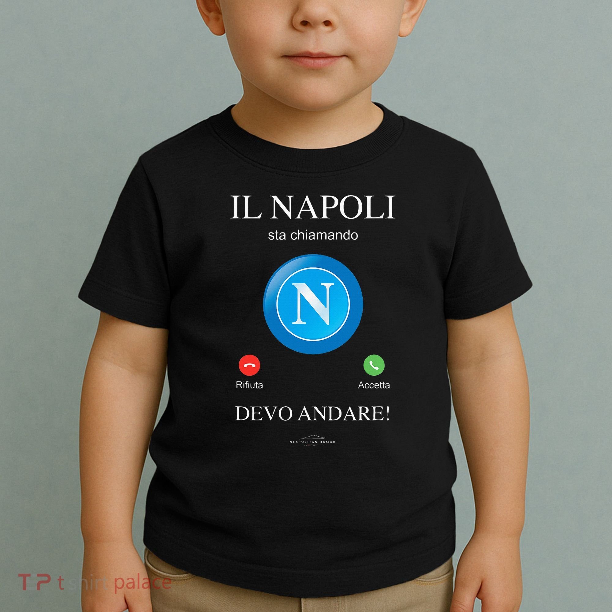 Napoli Soccer Team Is Calling Funny Phone Call Screen Team Toddler T-Shirt