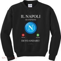 Napoli Soccer Team Is Calling Funny Phone Call Screen Team Kids Sweatshirt thumb 0