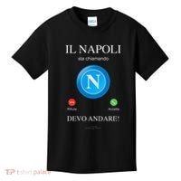 Napoli Soccer Team Is Calling Funny Phone Call Screen Team Kids T-Shirt thumb 0
