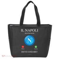 Napoli Soccer Team Is Calling Funny Phone Call Screen Team Tote Bag thumb 0