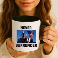 Never Surrender Trump Pennsylvania Rally Coffee Mug thumb 3