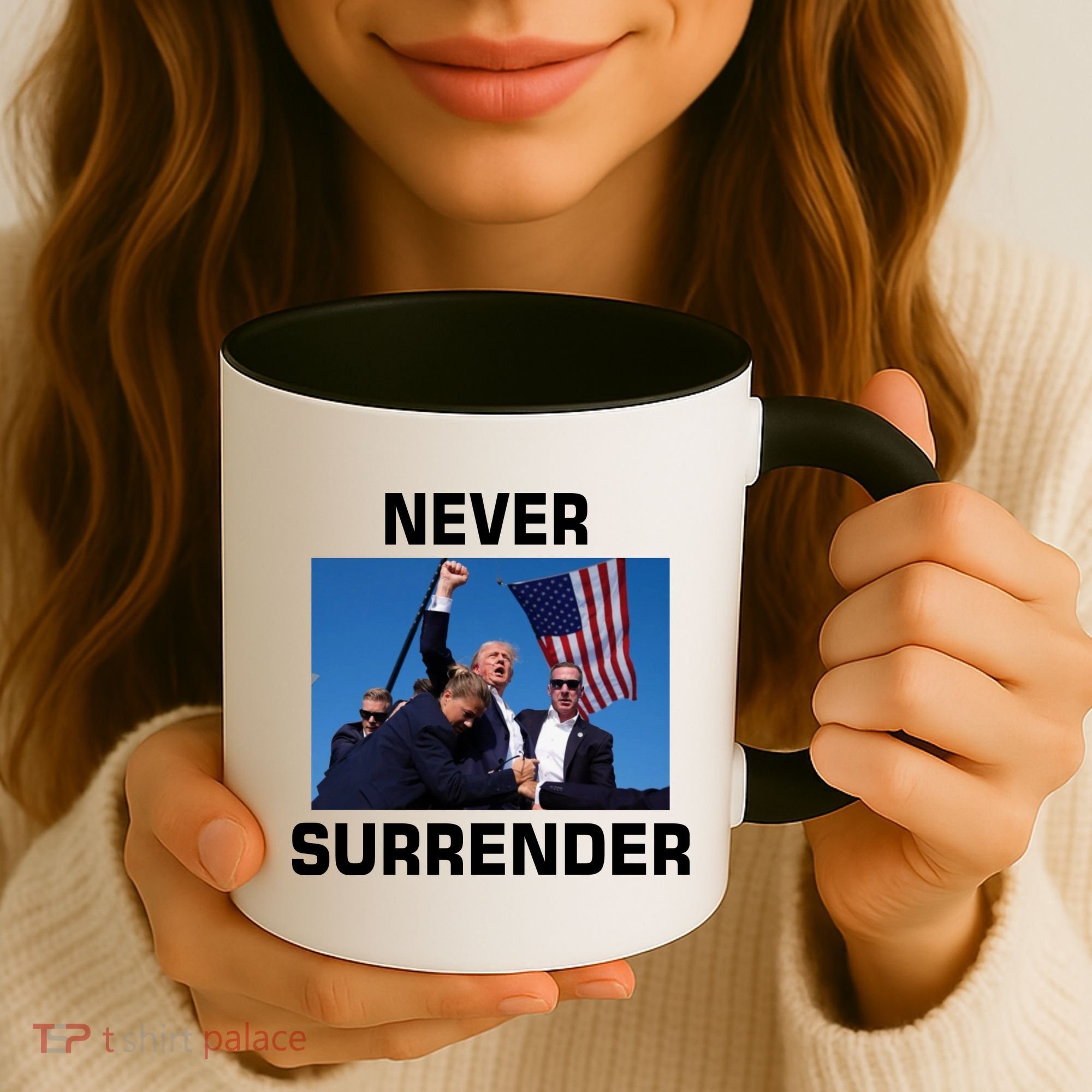 Never Surrender Trump Pennsylvania Rally Coffee Mug