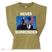 Never Surrender Trump Pennsylvania Rally Garment-Dyed Women's Muscle Tee thumb 0
