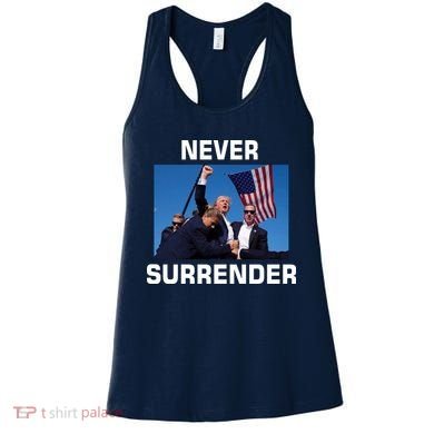 Never Surrender Trump Pennsylvania Rally Women's Tank Top
