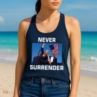Never Surrender Trump Pennsylvania Rally Women's Tank Top thumb 2