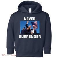 Never Surrender Trump Pennsylvania Rally Toddler Hoodie thumb 0