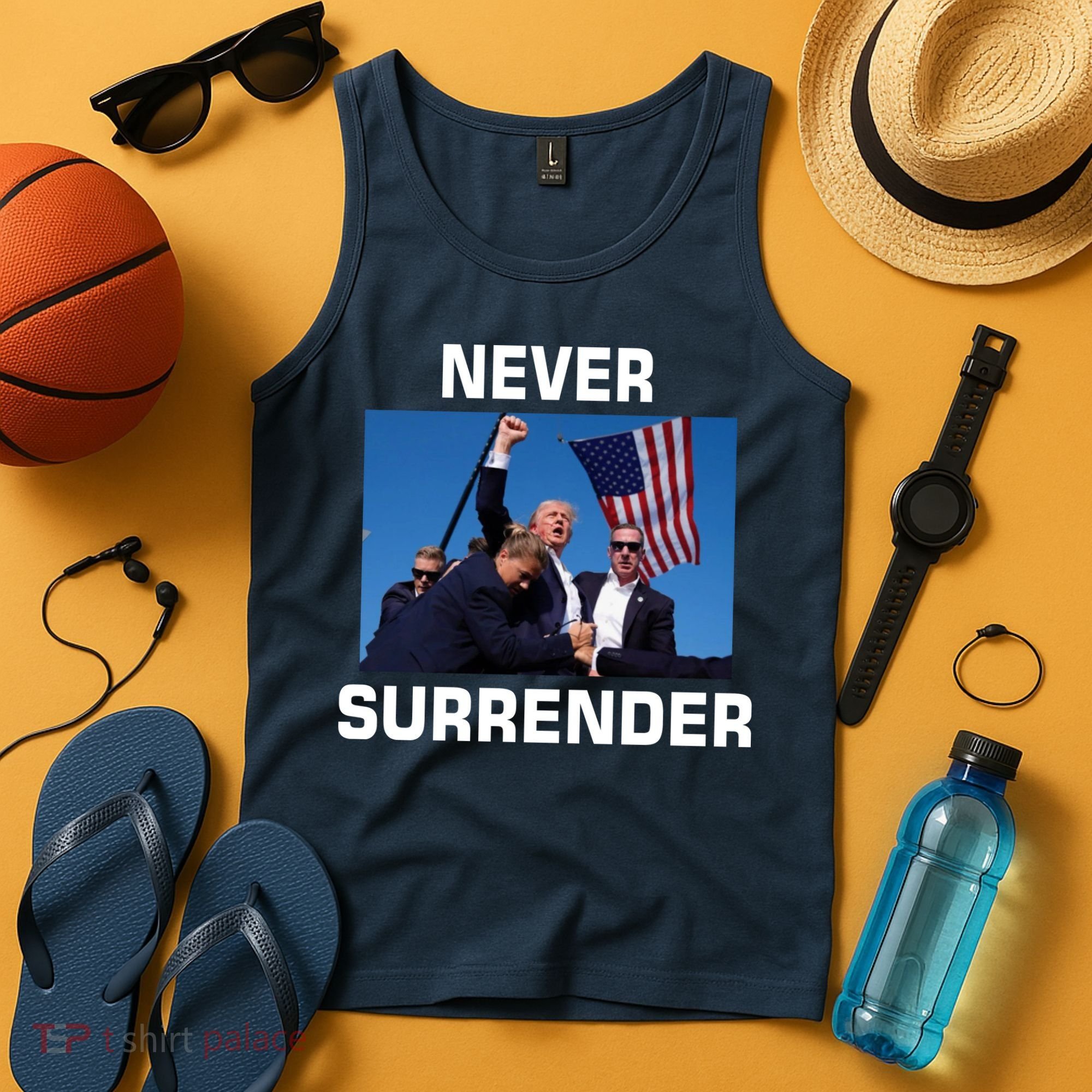 Never Surrender Trump Pennsylvania Rally Tank Top