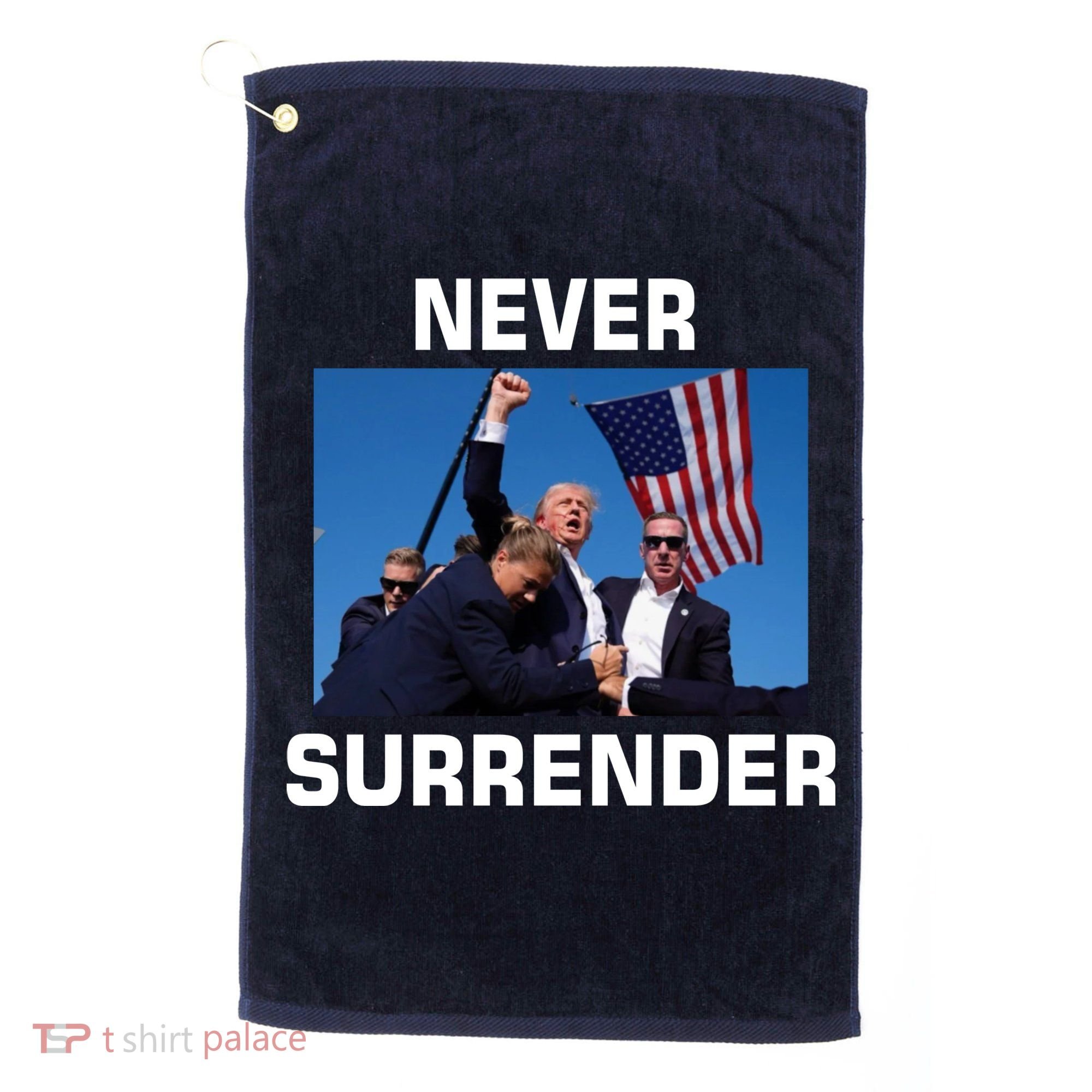 Never Surrender Trump Pennsylvania Rally Golf Towel