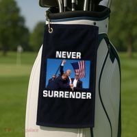 Never Surrender Trump Pennsylvania Rally Golf Towel thumb 2