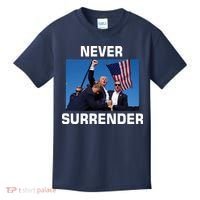 Never Surrender Trump Pennsylvania Rally Kids T-Shirt thumb 0