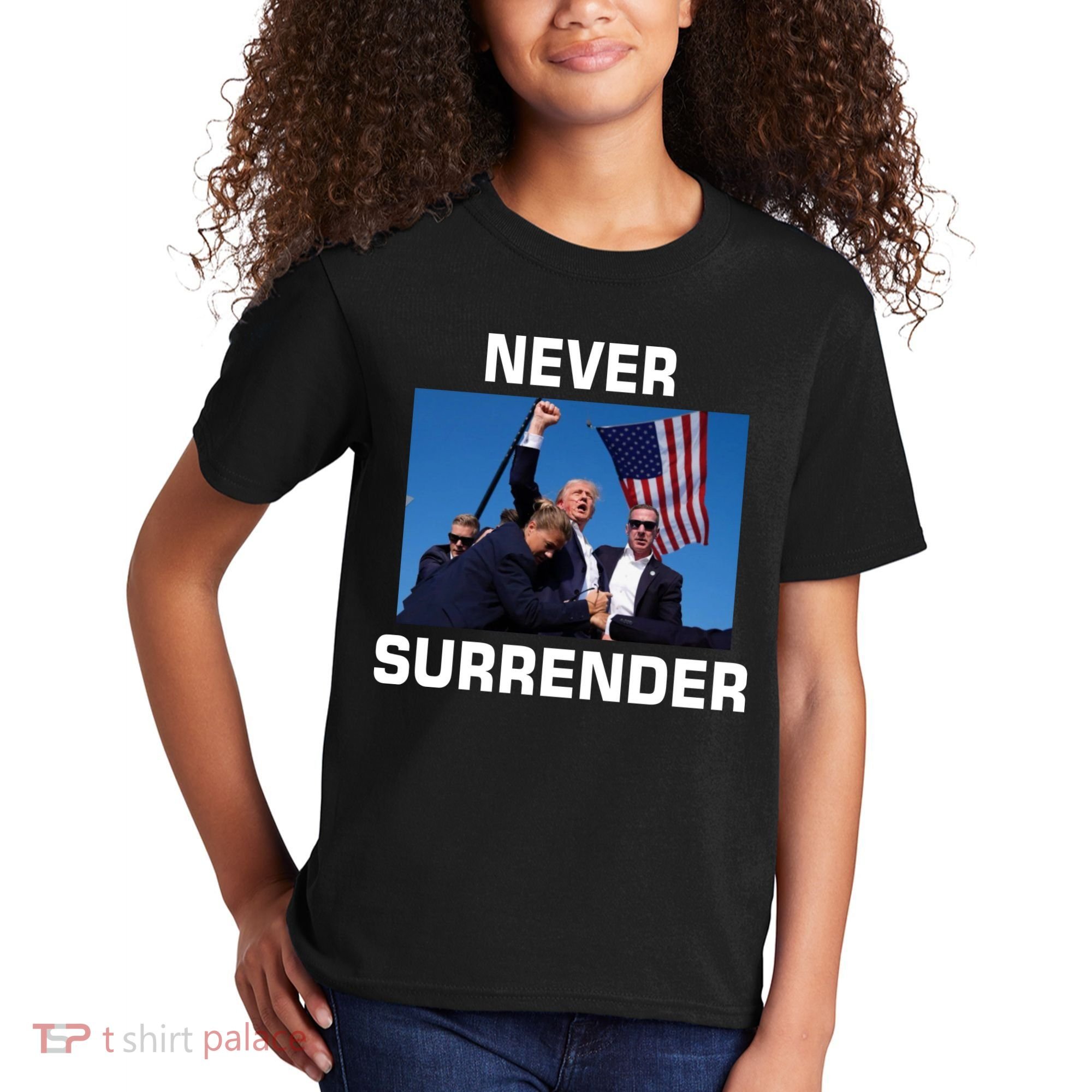 Never Surrender Trump Pennsylvania Rally Kids T-Shirt
