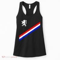 Netherlands Soccer Team Dutch Flag Jersey Football Fans Women's Tank Top thumb 0