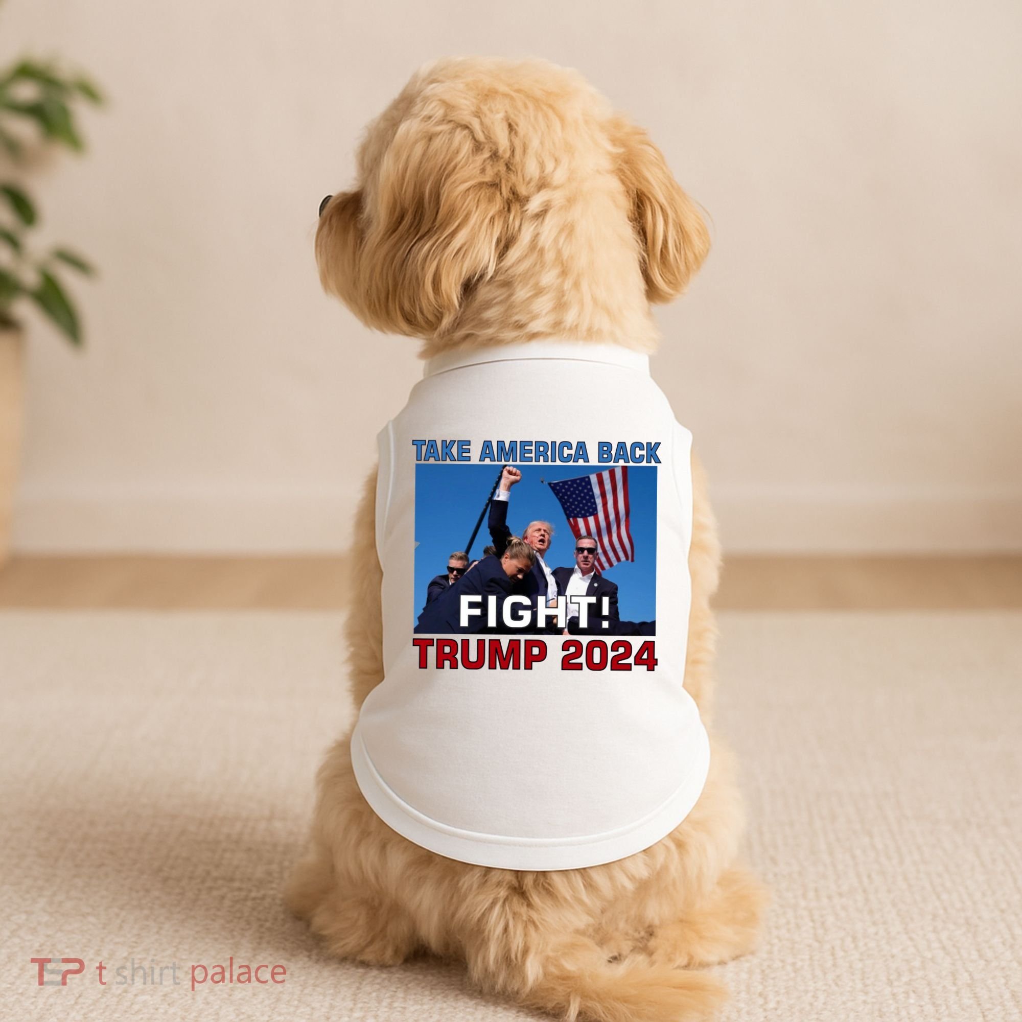 Never Surrender Trump Pennsylvania Rally Doggie Tank