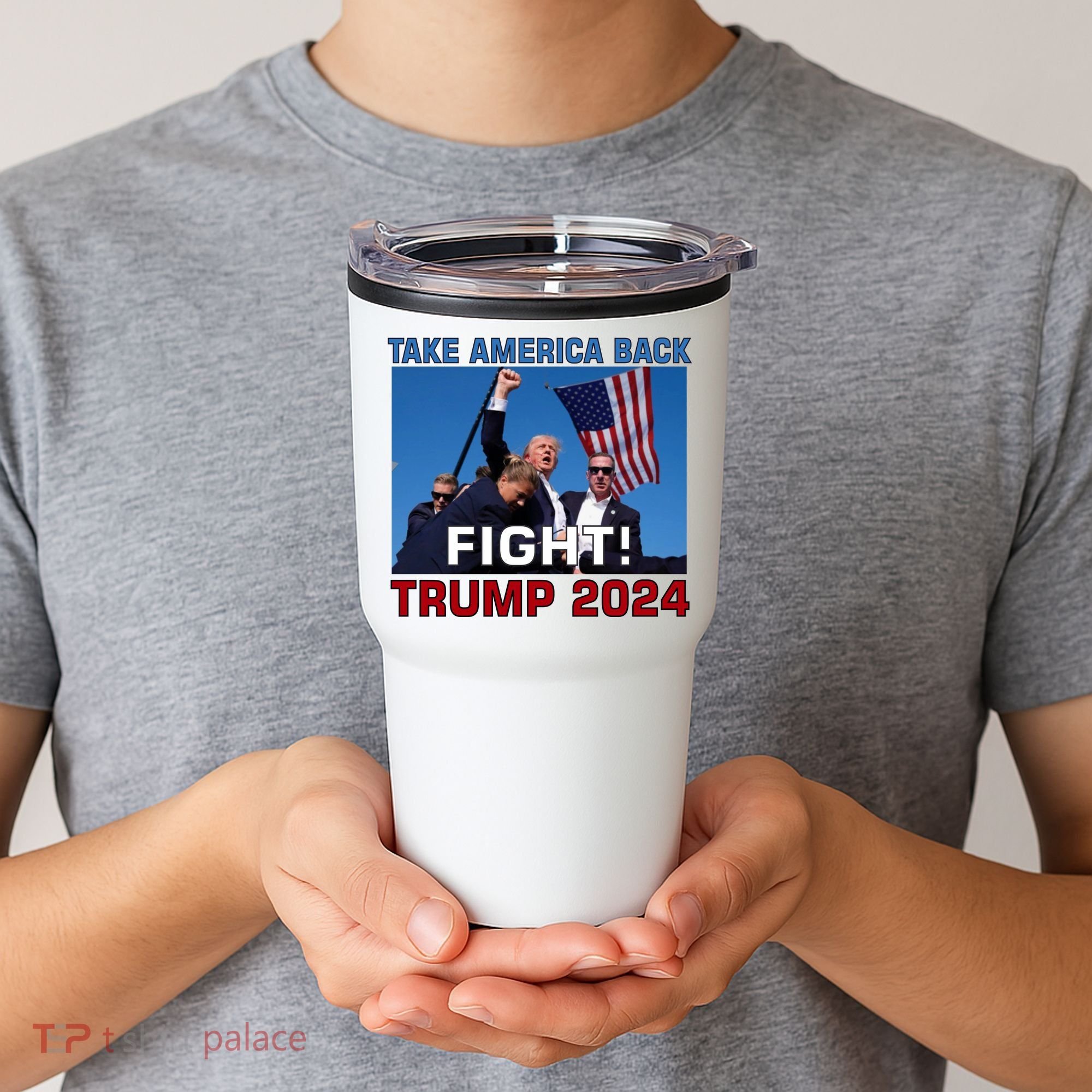 Never Surrender Trump Pennsylvania Rally Tumbler