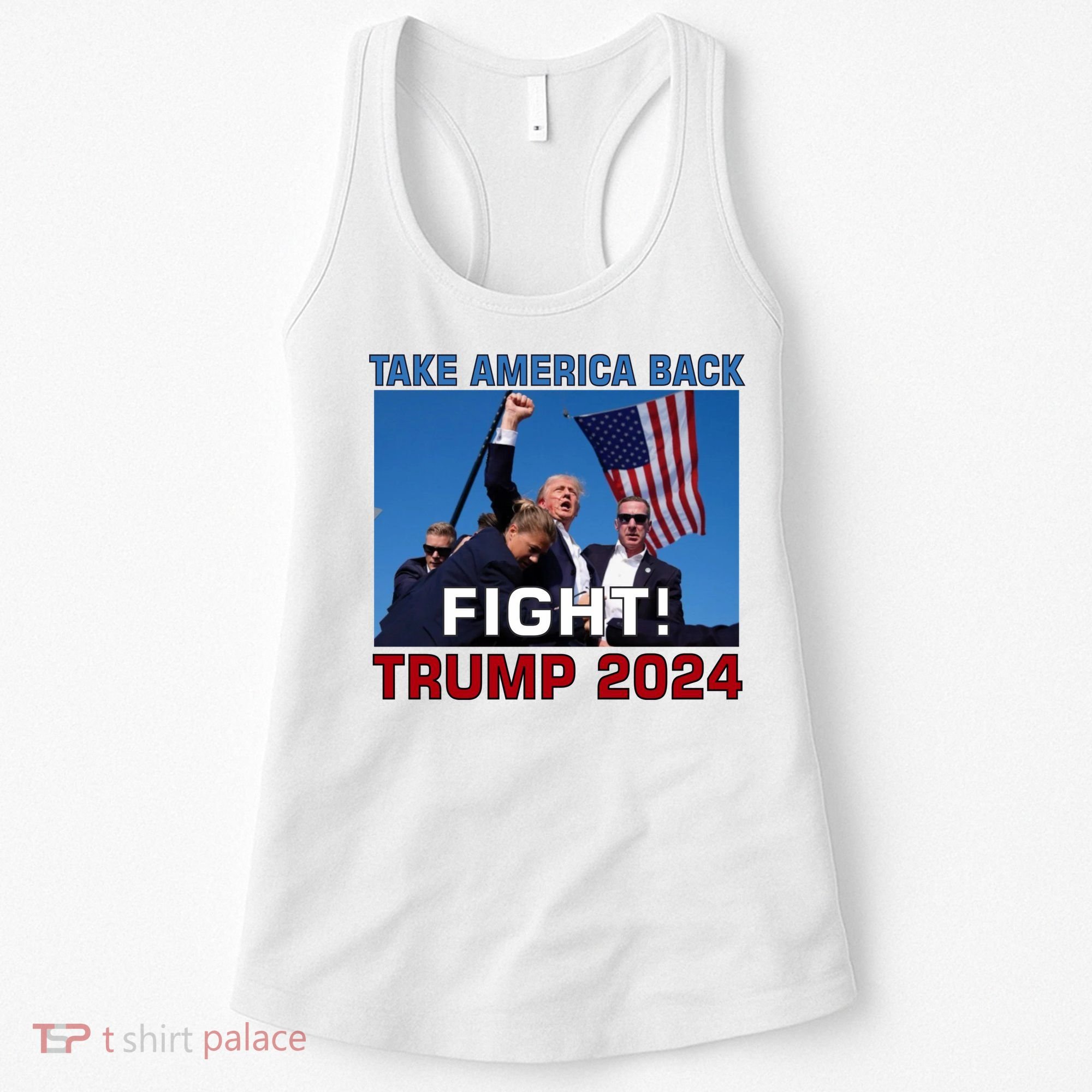Never Surrender Trump Pennsylvania Rally Women's Tank Top