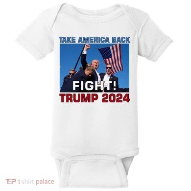 Never Surrender Trump Pennsylvania Rally Baby Bodysuit