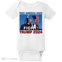 Never Surrender Trump Pennsylvania Rally Baby Bodysuit thumb 0
