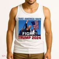 Never Surrender Trump Pennsylvania Rally Tank Top thumb 3