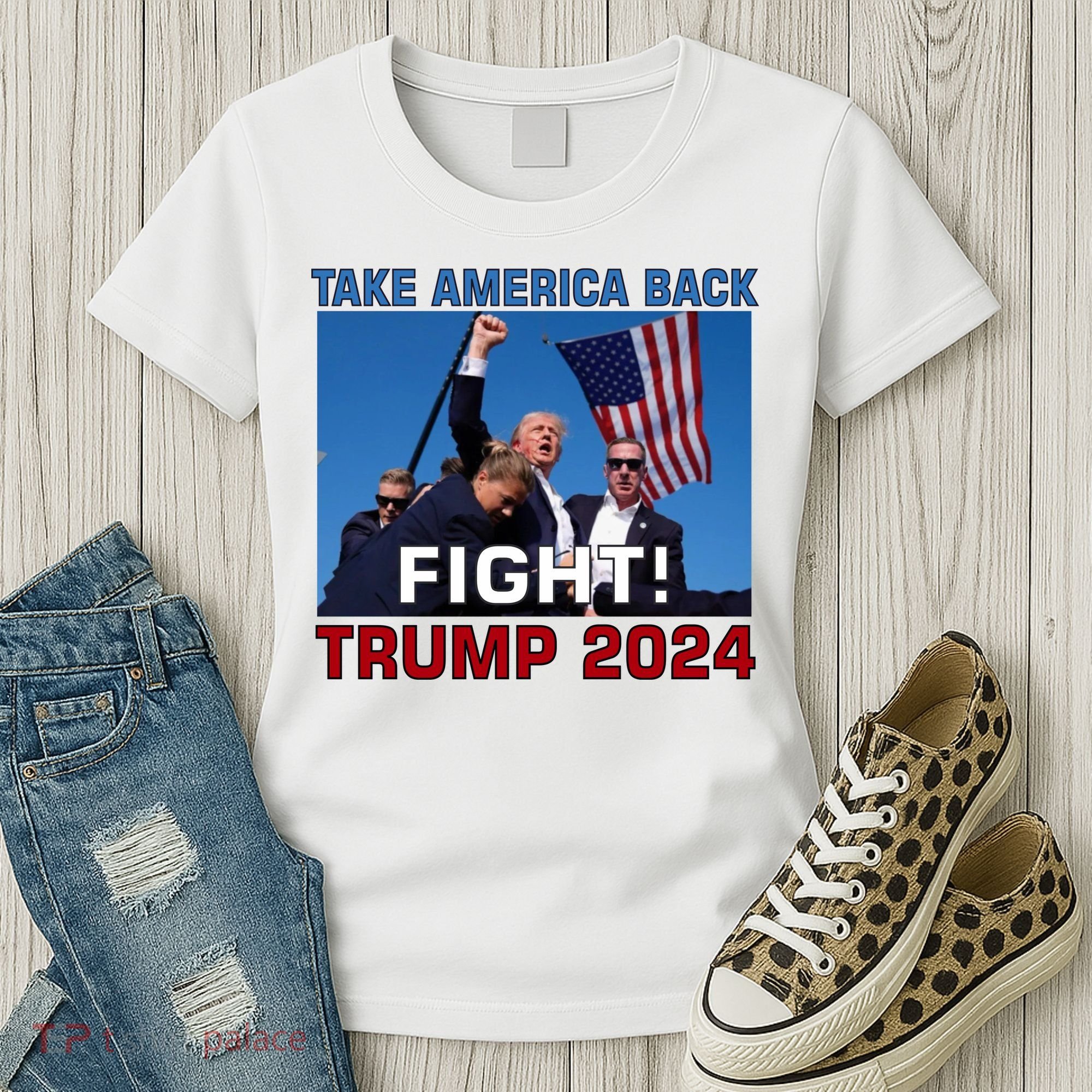 Never Surrender Trump Pennsylvania Rally Women's T-Shirt