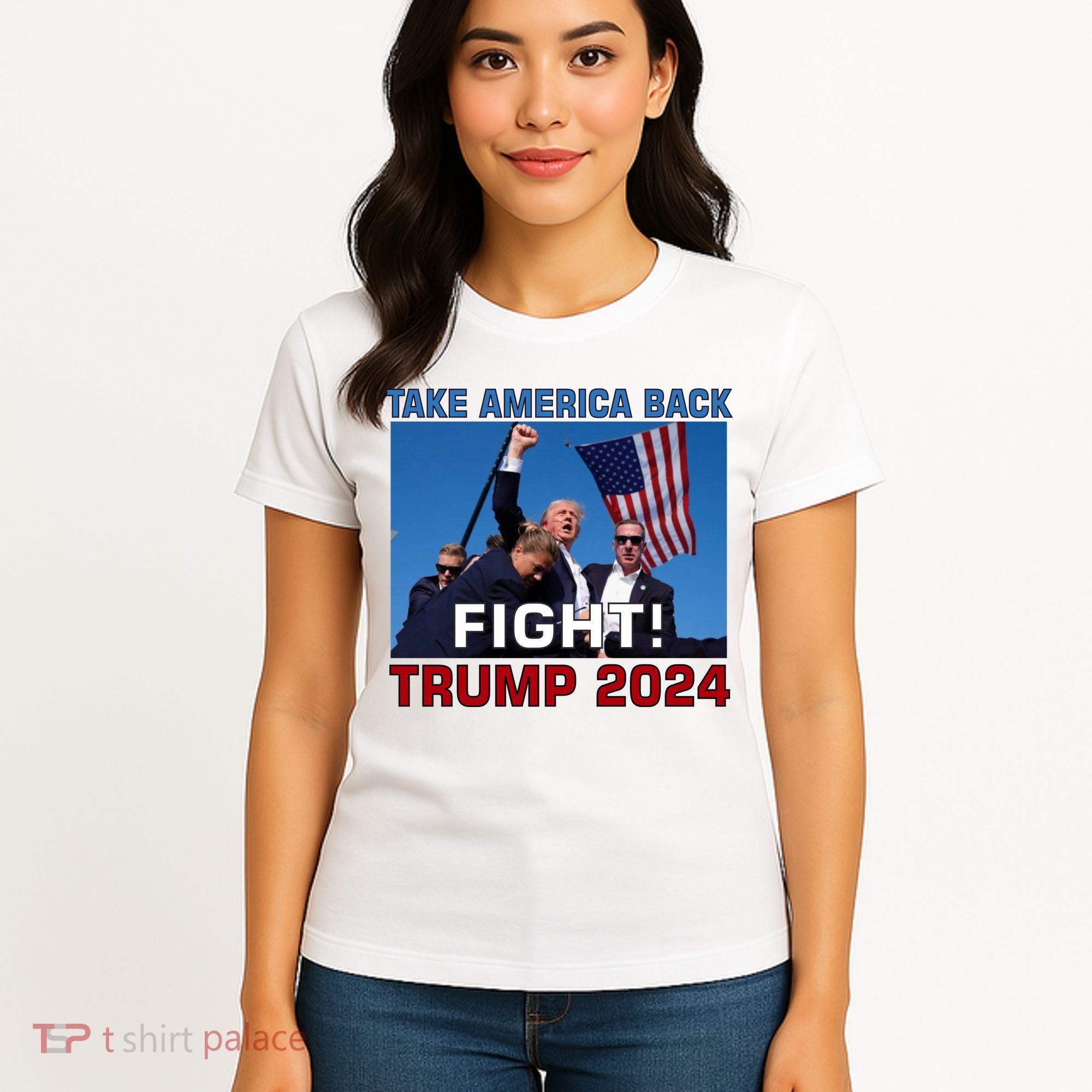 Never Surrender Trump Pennsylvania Rally Women's T-Shirt