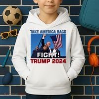 Never Surrender Trump Pennsylvania Rally Kids Hoodie thumb 2