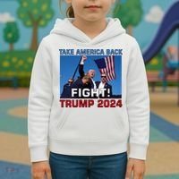 Never Surrender Trump Pennsylvania Rally Kids Hoodie thumb 3