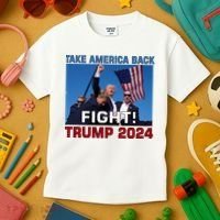 Never Surrender Trump Pennsylvania Rally Kids T-Shirt thumb 3