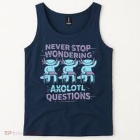 Never Stop Wondering AXOLOTL QUESTIONS Tank Top thumb 2