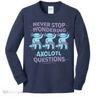 Never Stop Wondering AXOLOTL QUESTIONS Kids Long Sleeve Shirt thumb 0